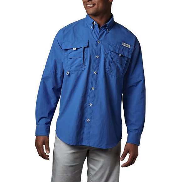 Columbia Big Men's PFG Bahama II UPF 30 Long Sleeve Fishing Shirt 6X - Picture 1 of 5